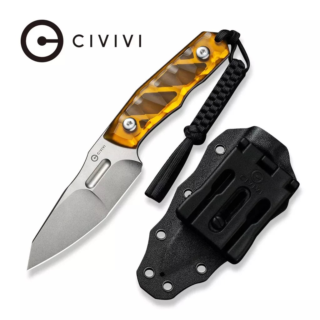 CIVIVI Propugnator Fixed Blade Knife Ultem Handle (4.15″ D2 Blade) C23002-3