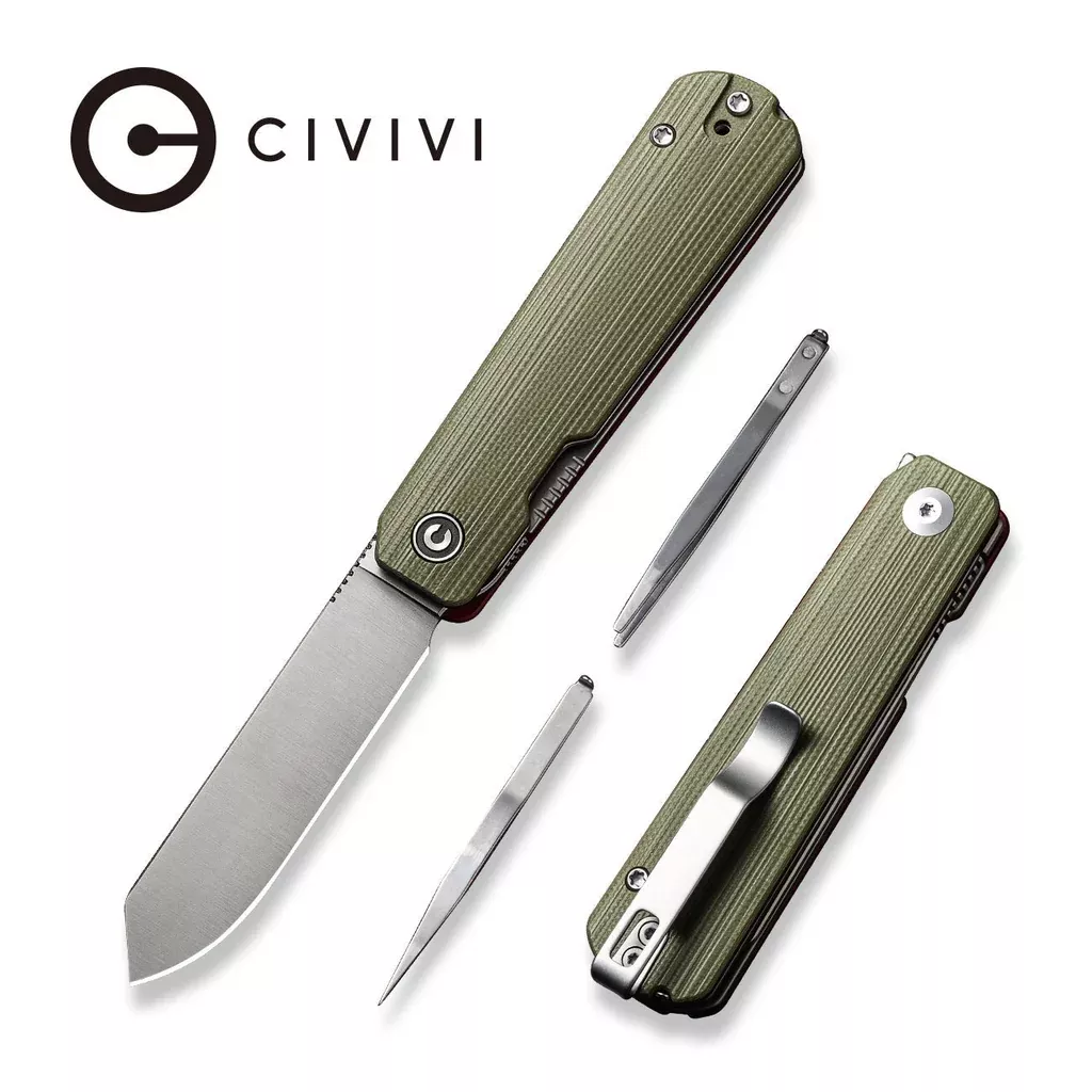 CIVIVI Sendy Flipper Knife G10 Handle (2.83″ Nitro-V Blade) C21004B-1