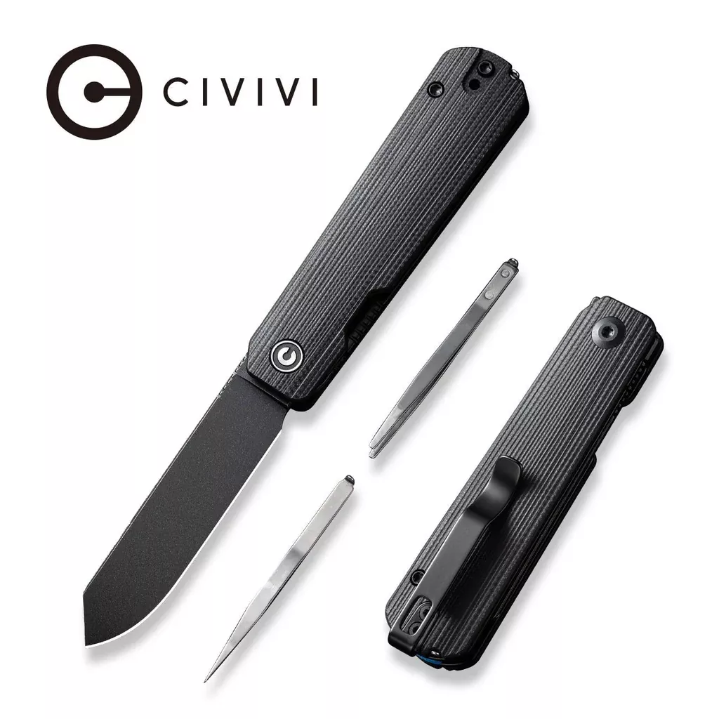 CIVIVI Sendy Flipper Knife G10 Handle (2.83″ Nitro-V Blade) C21004B-2