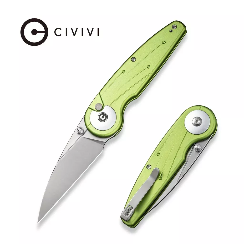 CIVIVI Starflare Thumb Stud & Button Lock Knife Aluminum Handle (3.3″ Nitro-V Blade) C23052-1