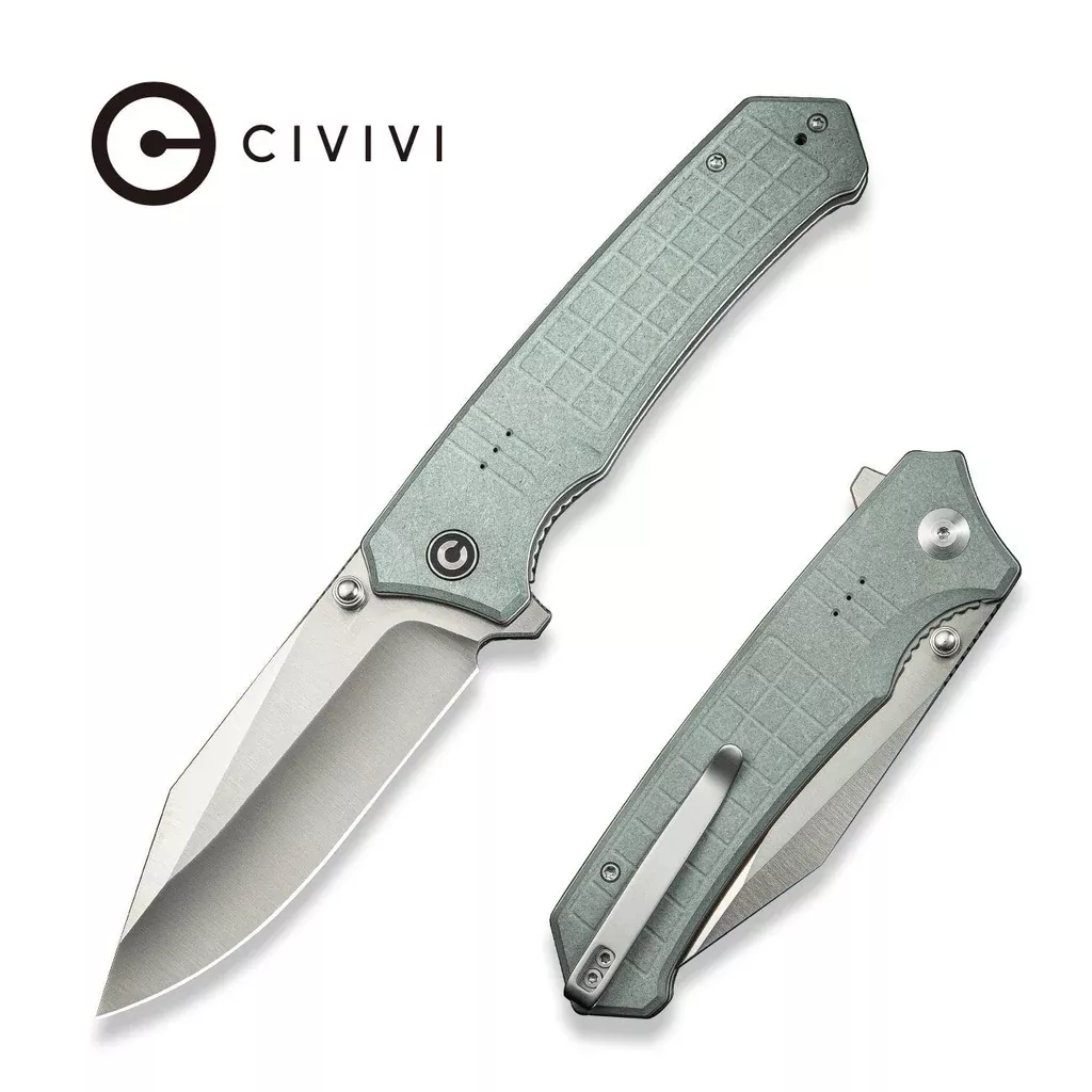 CIVIVI Tacticorix Flipper & Thumb Stud Knife G10 Handle (3.7″ Nitro-V Blade) C23055-3