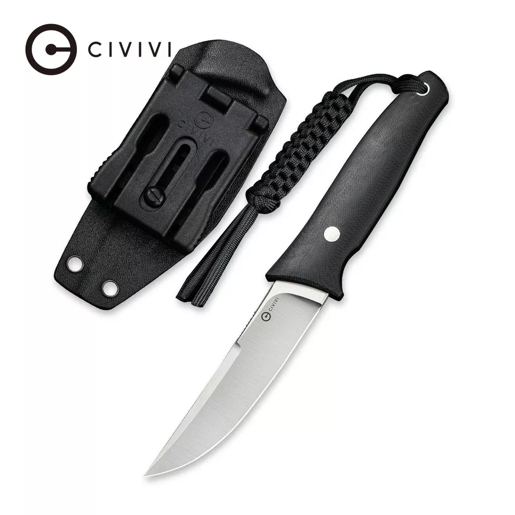 CIVIVI Tamashii Fixed Blade Knife G10 Handle (4.07″ D2 Blade) C19046-1