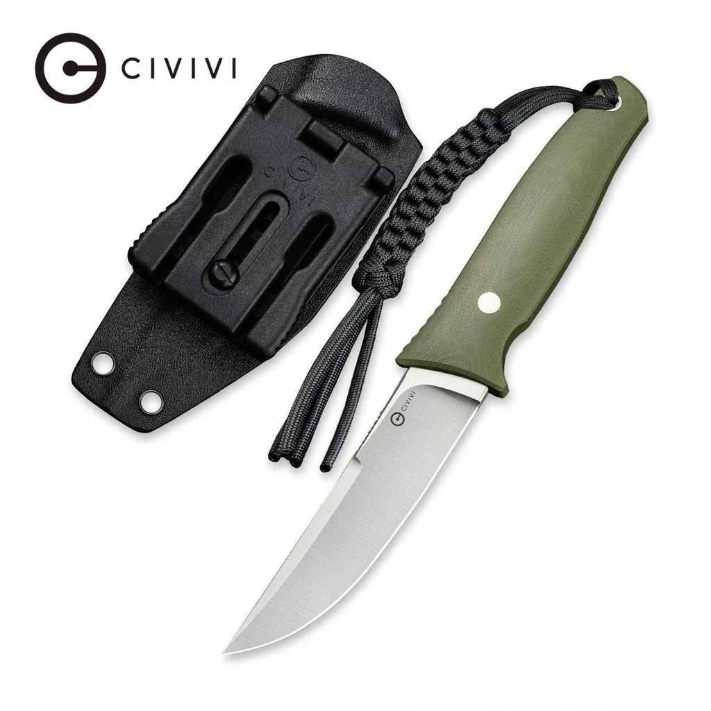 CIVIVI Tamashii Fixed Blade Knife G10 Handle (4.07″ D2 Blade) C19046-2