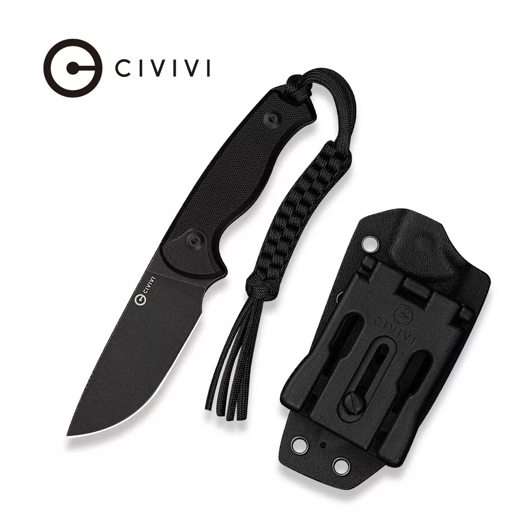 CIVIVI Timberbark Fixed Blade Knife G10 Handle (3.2″ 14C28N Blade) C23094-1