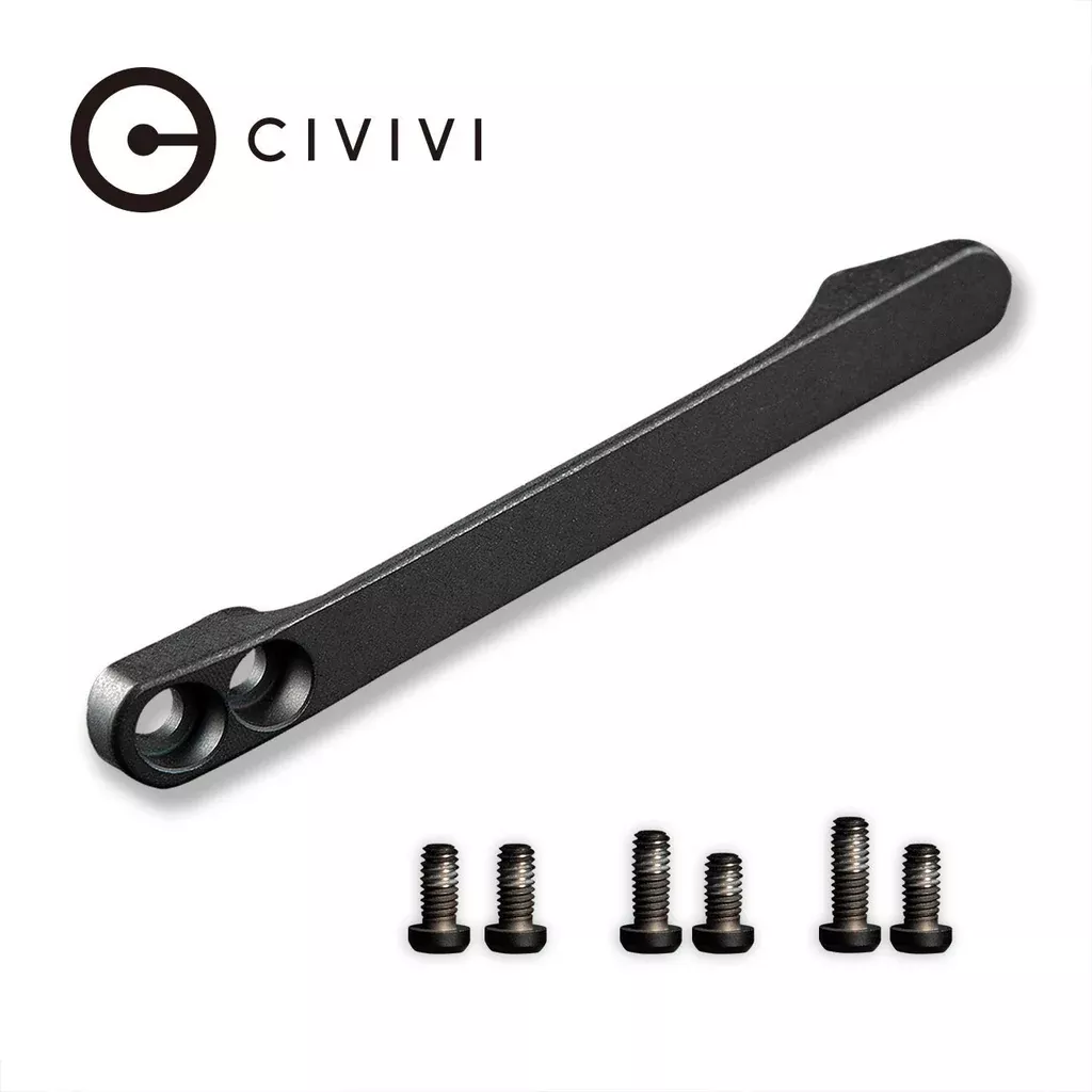 CIVIVI Titanium Pocket Clip with 6PCS Titanium screws T001D