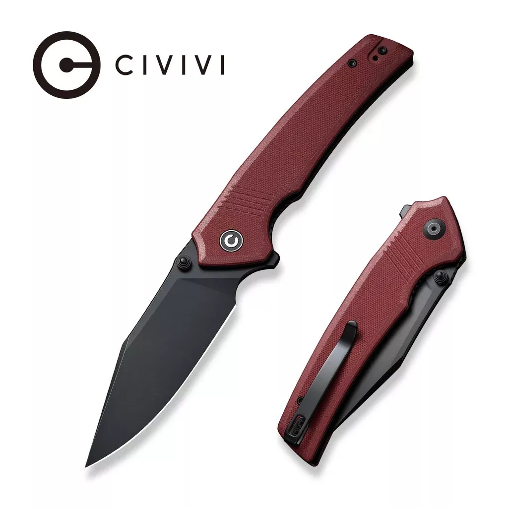 CIVIVI Tranquil Flipper & Thumb Stud Knife G10 Handle (3.7″ 14C28N Blade) C23027-2