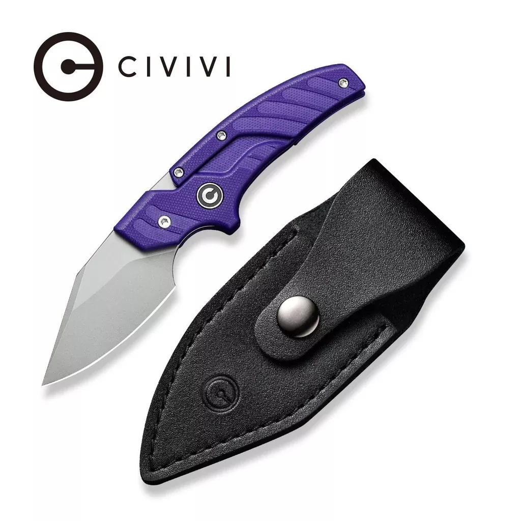 CIVIVI Typhoeus Adjustable Fixed Blade Knife G10 Handle (2.27″ 14C28N Blade) C21036-1