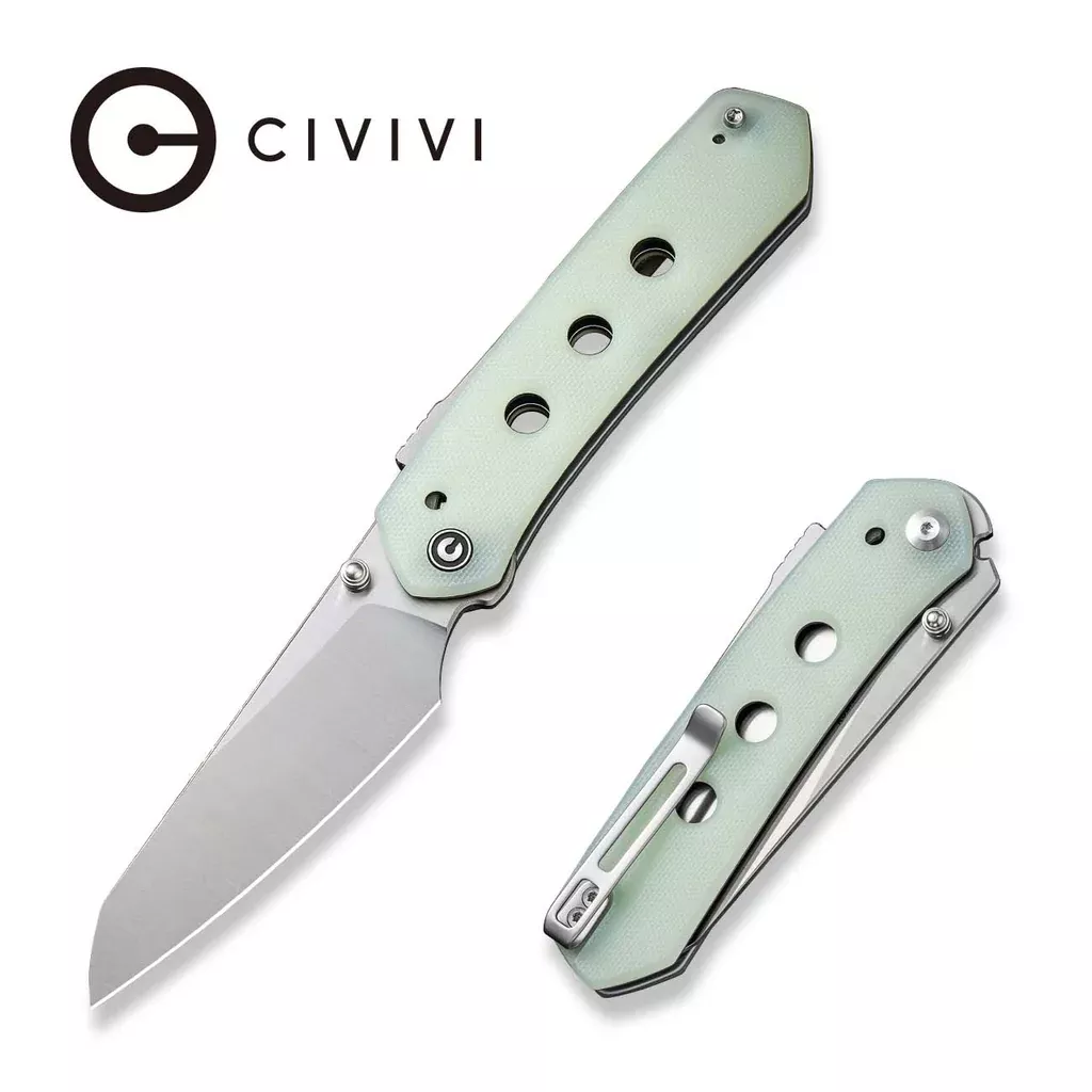 CIVIVI Vision FG Thumb Stud & Superlock Knife G10 Handle (3.54″ Nitro-V Blade) C22036-1