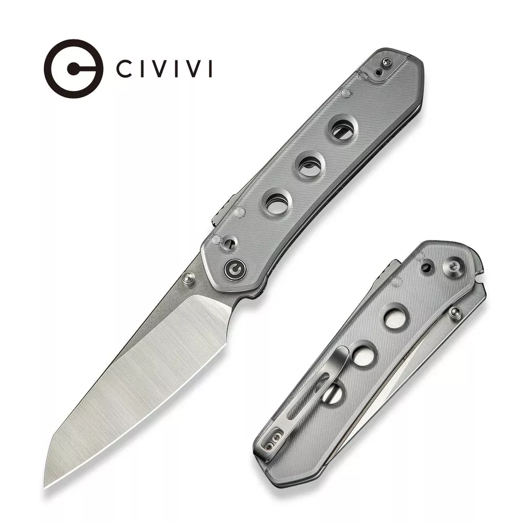 CIVIVI Vision FG Thumb Stud & Superlock Knife Lexan Handle (3.54″ Nitro-V Blade) C22036-7
