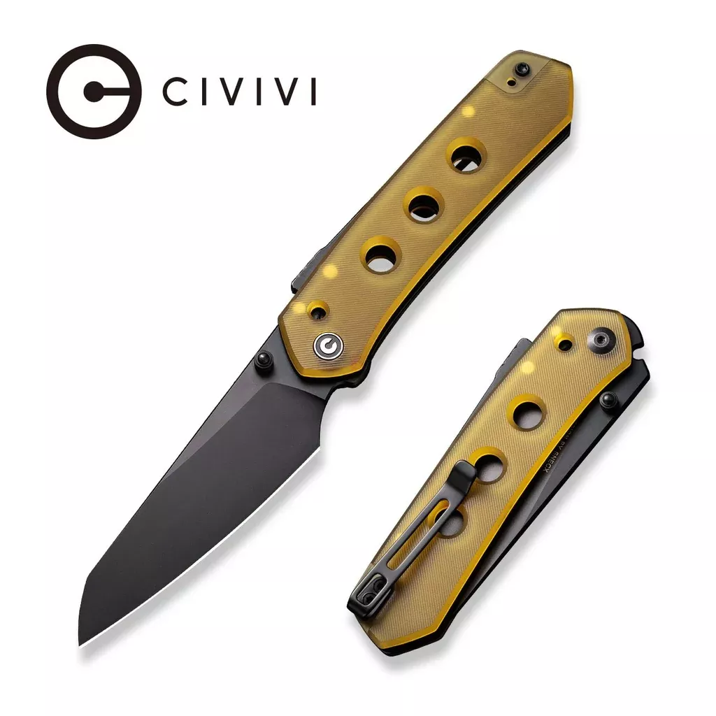 CIVIVI Vision FG Thumb Stud & Superlock Knife Ultem Handle (3.54″ Nitro-V Blade) C22036-6