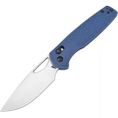 CJRB Acacia Crossbar Lock Blue Folding Knife