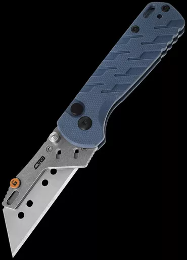 CJRB Boxer Blue Ripple Utility Knife