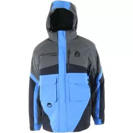 Clam Men's IceArmor Ascent Float Parka - Charcoal/Blue/Black - 3X