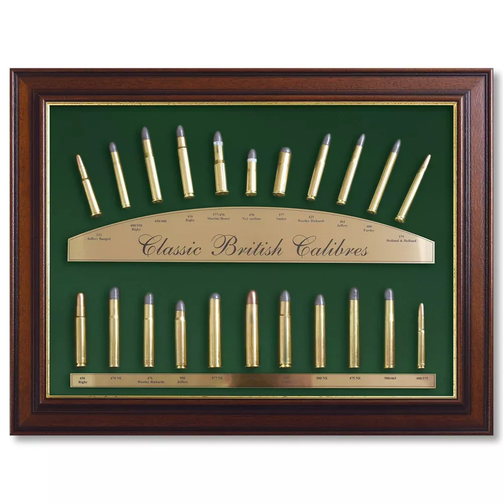 Classic British Cartridge Display Case