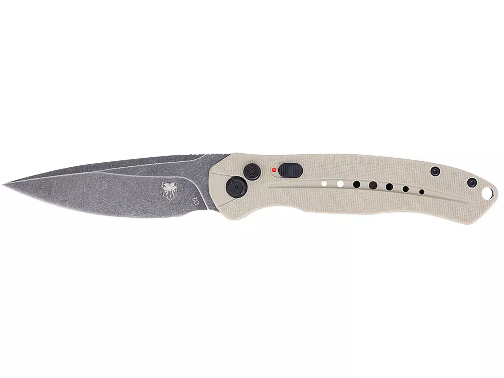 CobraTec 3.5" Folding D2 Blade Tan G10 Handle Knife