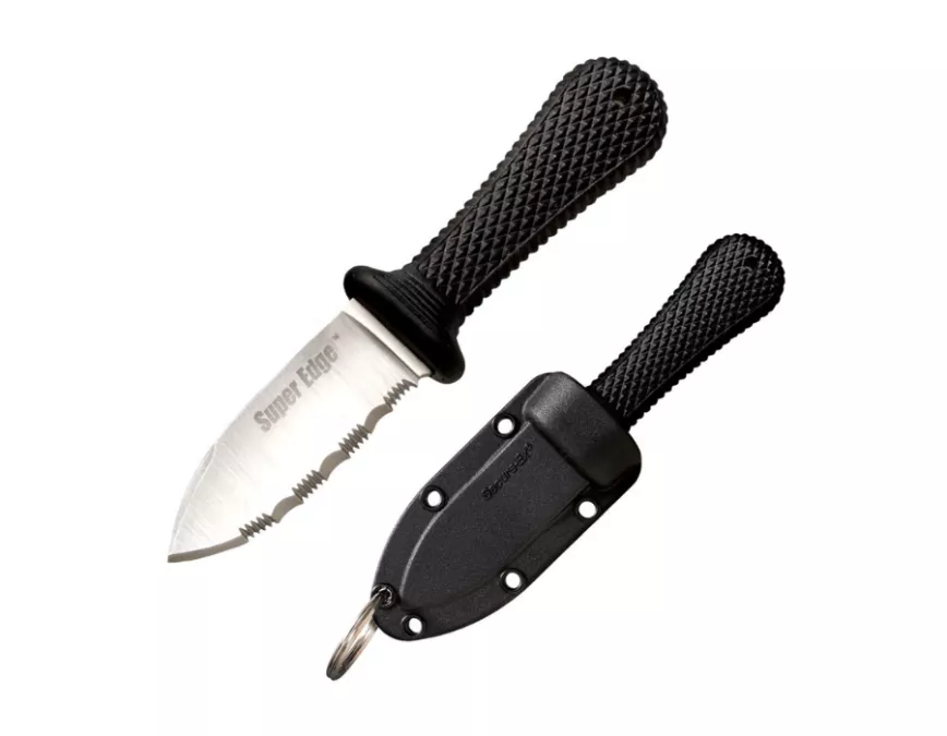 Cold Steel Super Edge, Black, Ambidextrous, Fixed Blade