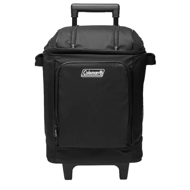 Coleman CHILLER 42-Can Soft-Sided Portable Cooler w/Wheels – Black