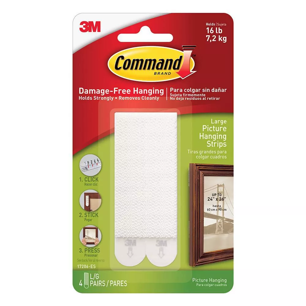 Command™ Picture Hanging Strips, 4-pack, Large