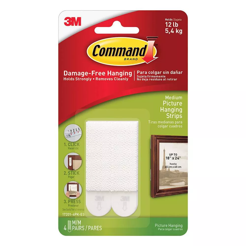 Command™ Picture Hanging Strips, 4-pack, Medium