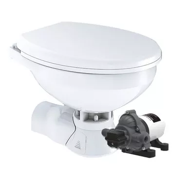 Commodore Quiet Flush Regular Raw Water Macerator Toilet