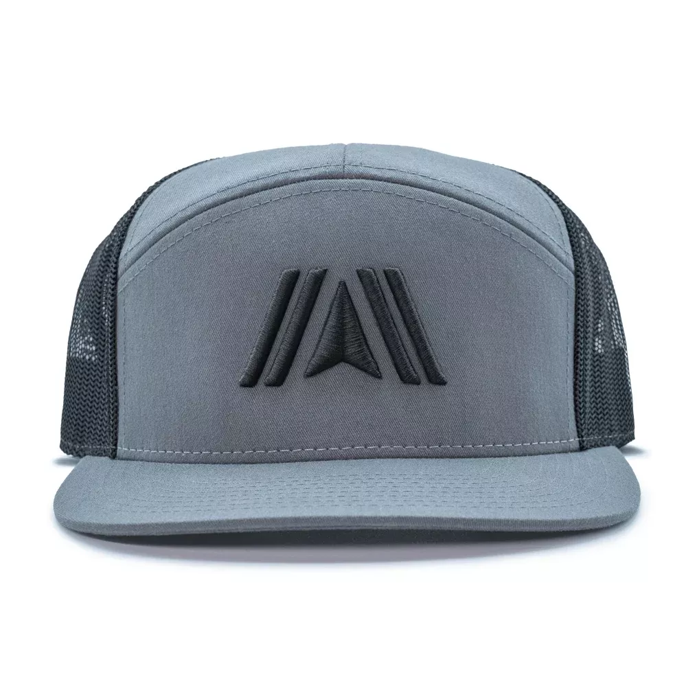 Concrete Icon 7-Panel Trucker Hat