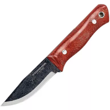 Condor Mini Firewater Fixed Blade Red Micarta Knife