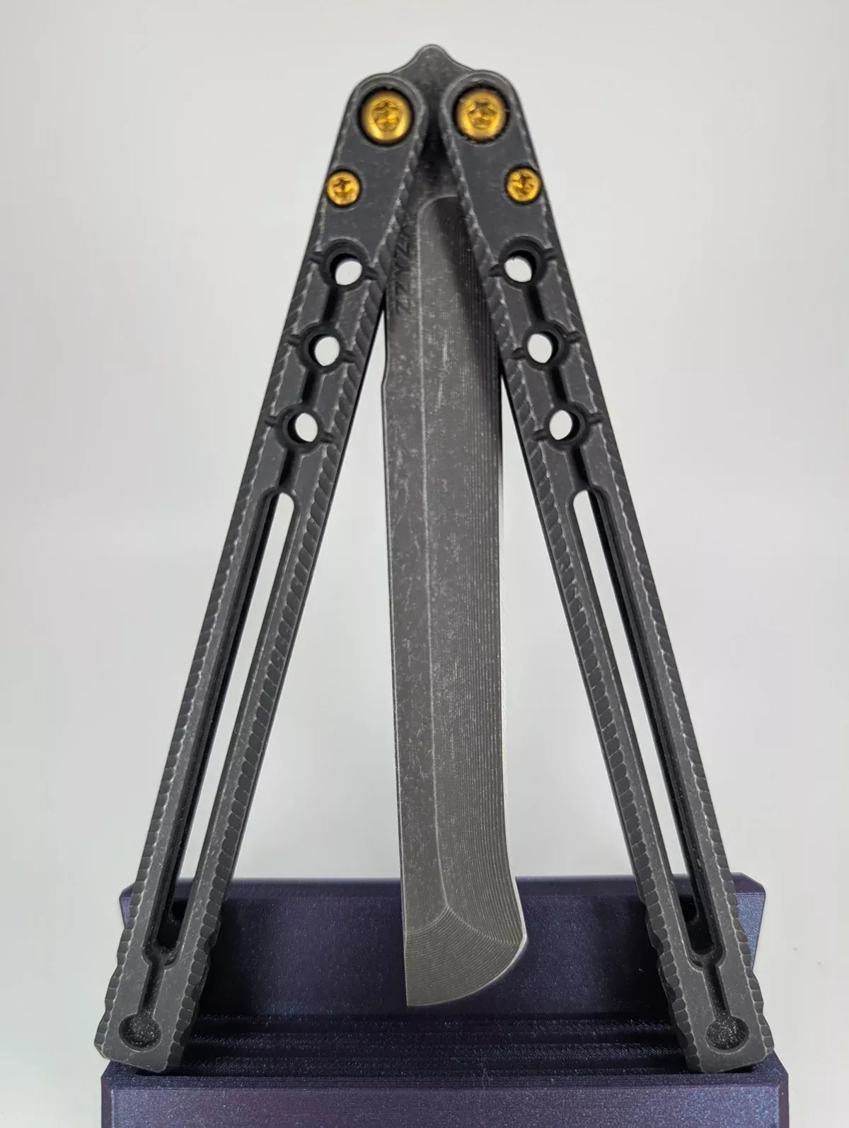 *Consignment* Acidwrx ZZYZX Abyss Black Ti Live Blade Balisong