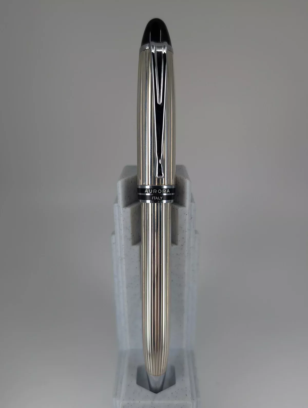 *Consignment* Aurora Ipsilon 925 Silver Ballpoint Pen Clicker