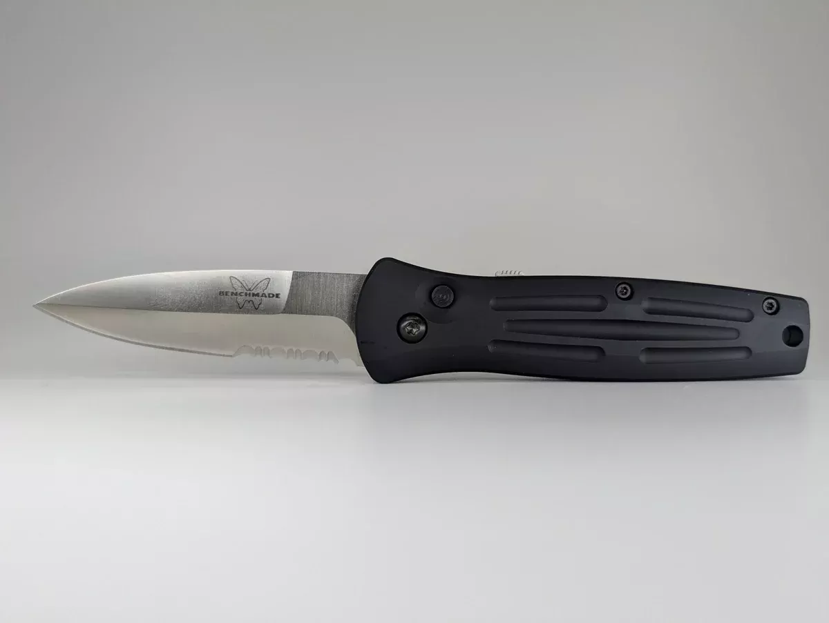 *Consignment* Benchmade / Mel Pardue Black Auto Folding Knife NIB