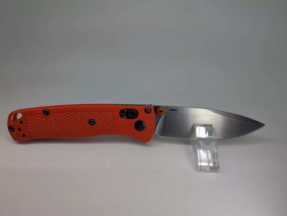 *Consignment* Benchmade Mini Bugout Orange (Old Darker Style) Axis Lock Folding Knife