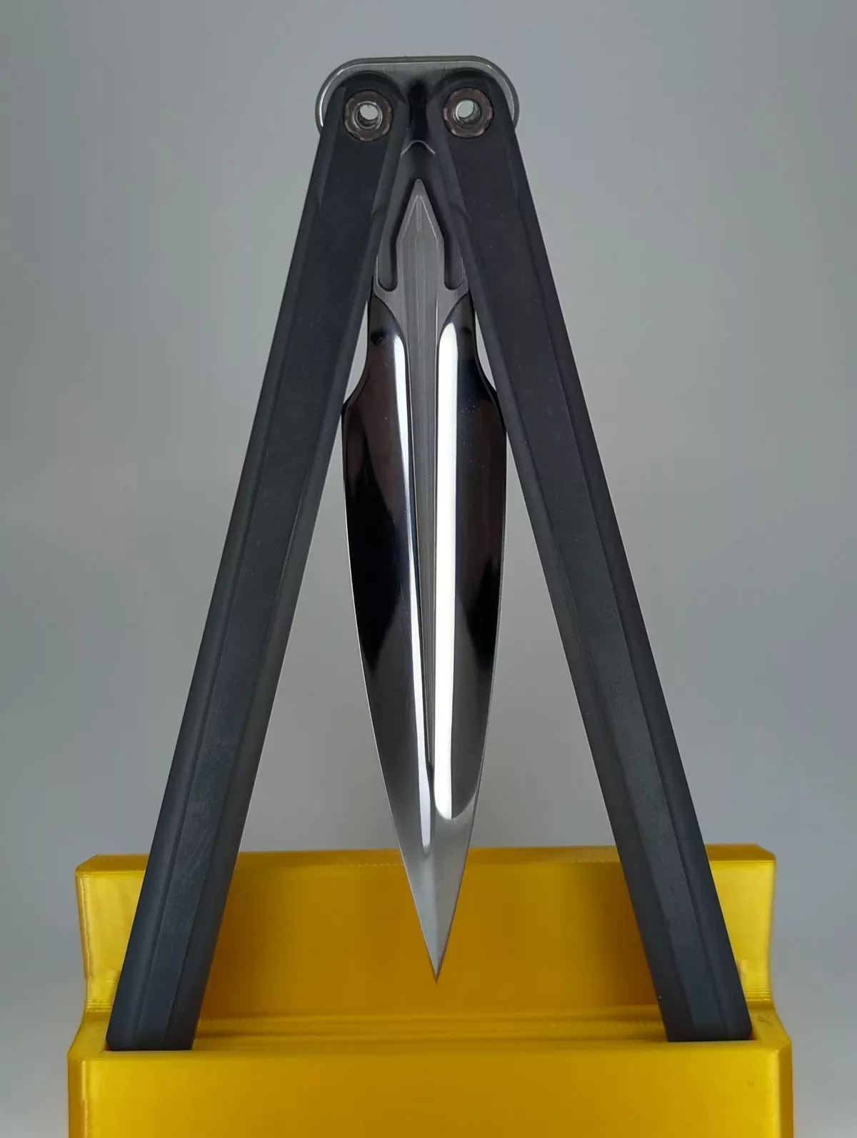 *Consignment* Ceroni Custom Knives Integralis II Zirconium Live Blade Balisong #001