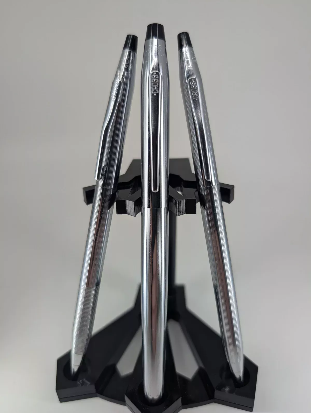 *Consignment* Cross 3 Pen Set 1 Vintage Silver Ballpoint / 1 Vintage Silver Pencil / 1 Classic Century Silver Fountain Pen (M)