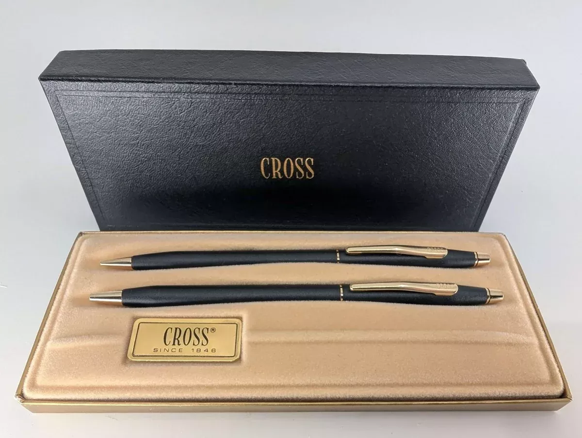 *Consignment* Cross Classic Black Ballpoint / Mechanical Pencil Pen Set