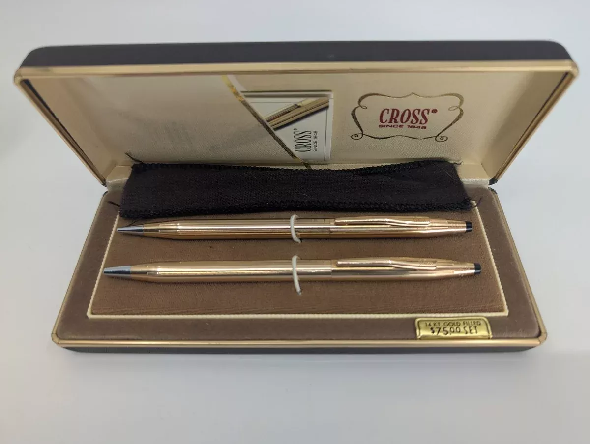 *Consignment* Cross Classic Gold Filled Ballpoint Pen / Mechanical Pencil Set