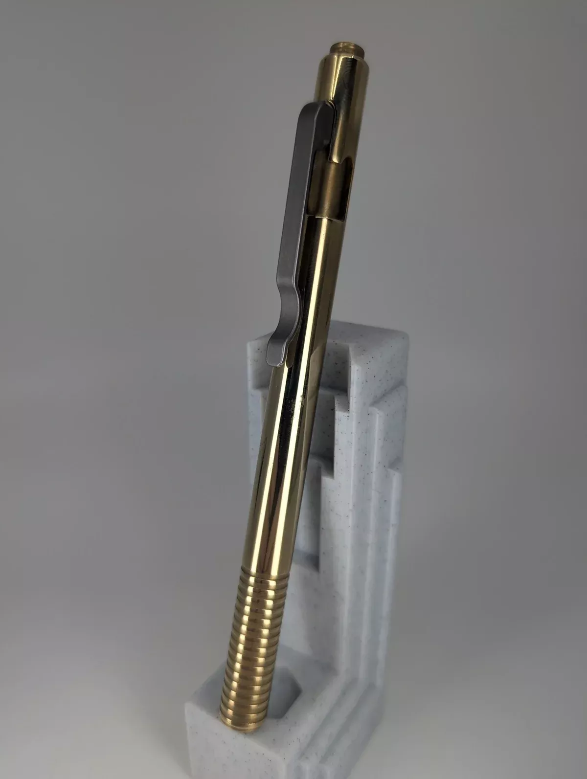 *Consignment* D Rocket Design “The Kaze Pen” Brass Bolt Action Ballpoint Pen