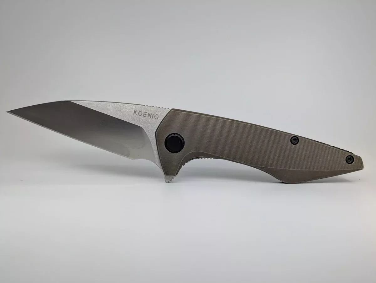 *Consignment* Koenig Mini Goblin Titanium M390 Framelock Flipper Folding Knife