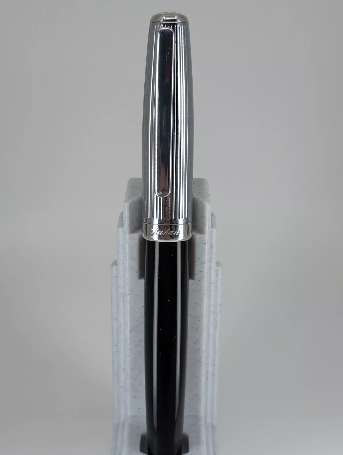 *Consignment* Laban “Magnetism” Black w/ Silver Cap Rollerball Pen