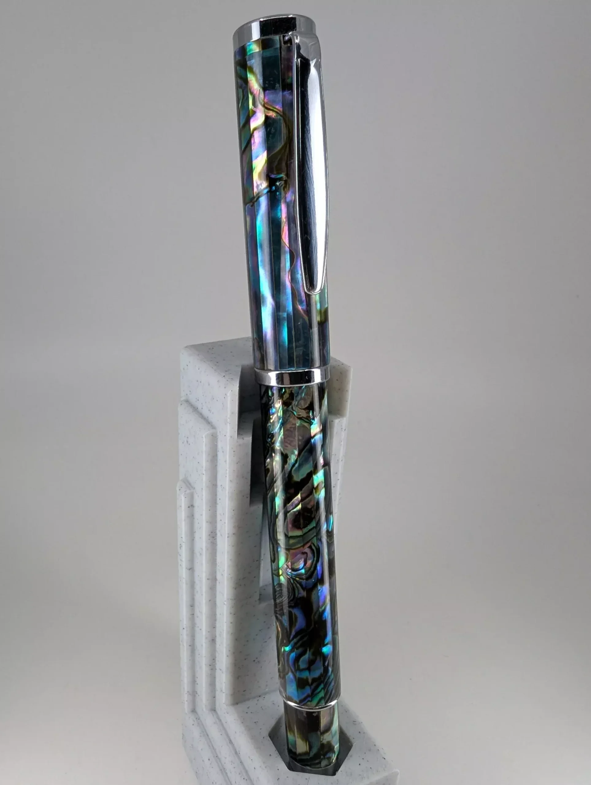 *Consignment* Lachieva Lux Abalone Sea Shell Fountain Pen w/ Schmidt Fine Nib