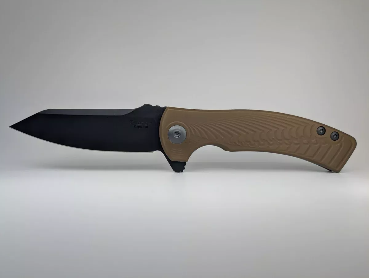 *Consignment* Leg George Myna Copper DLC Ti / Black DLC Magnacut Framelock Folding Knife