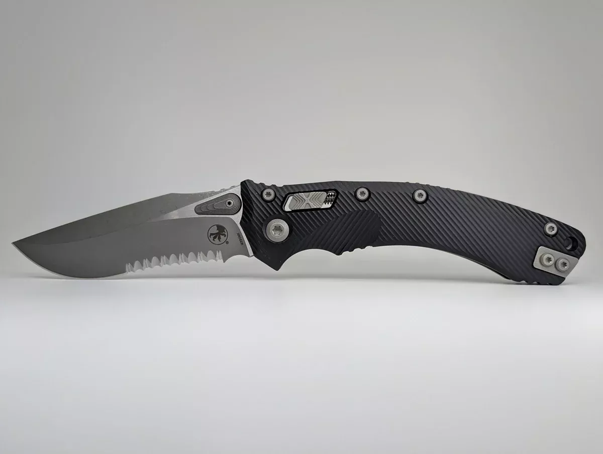 *Consignment* Microtech Amphibian RAM-LOK Apocalyptic Partial Serrated Folding Knife