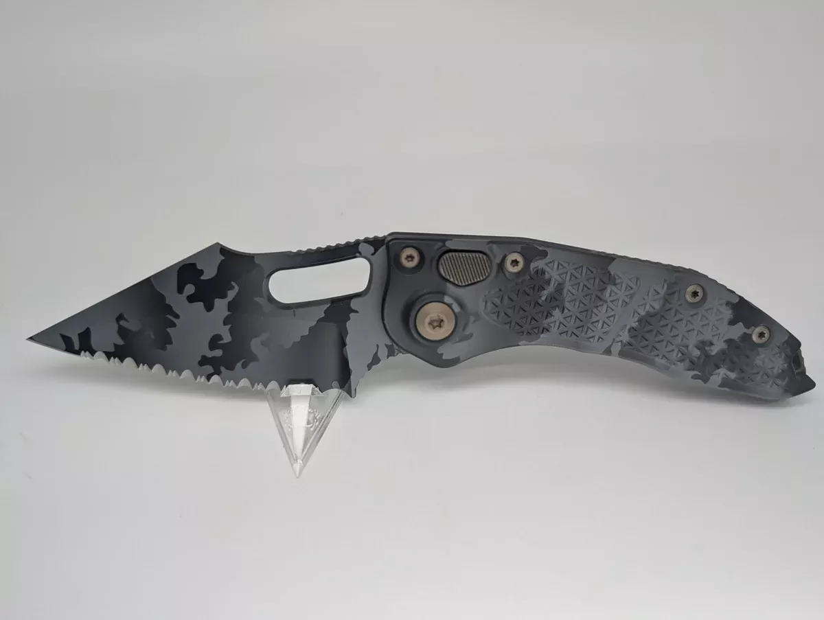 *Consignment* Microtech Signature Series Stitch Auto S/E Urban Camo Full Serrated