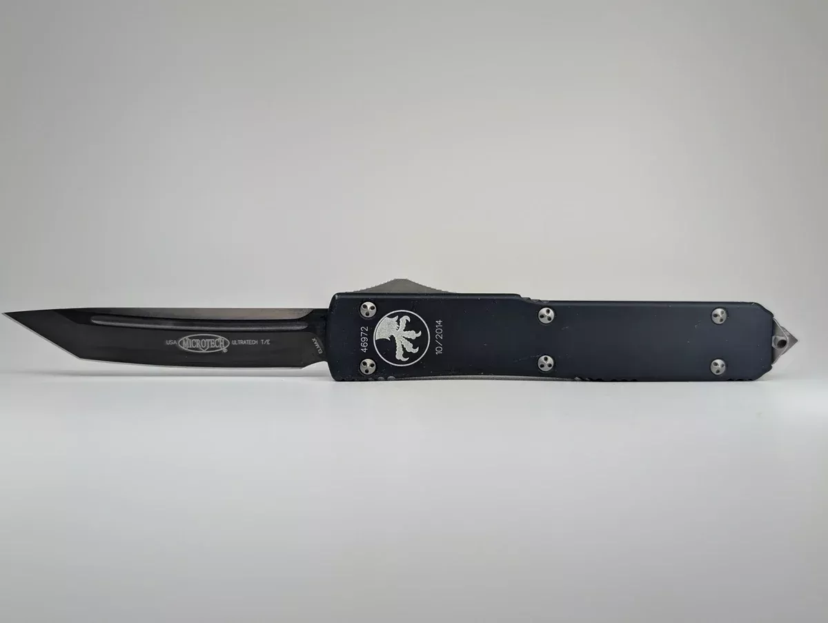 *Consignment* Microtech Ultratech 2014 Black Elmax Out the Front Knife