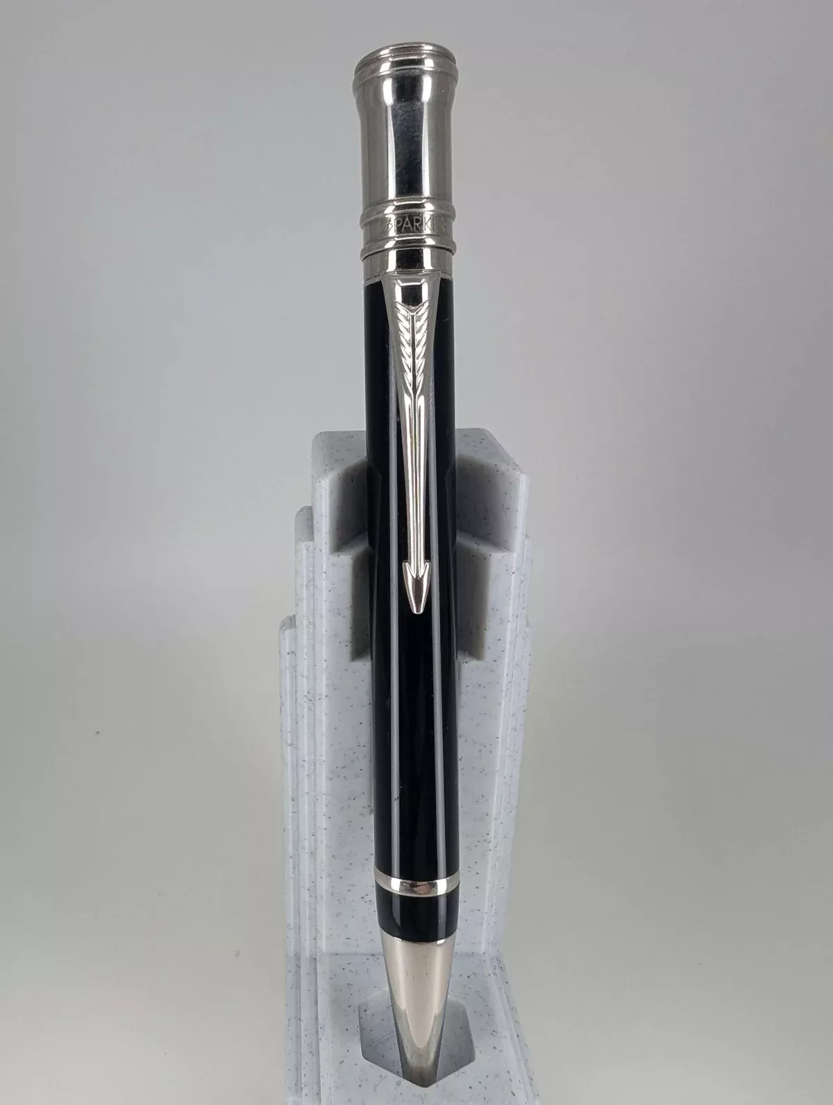 *Consignment* Parker UK Duofold Black / Silver Ballpoint Pen