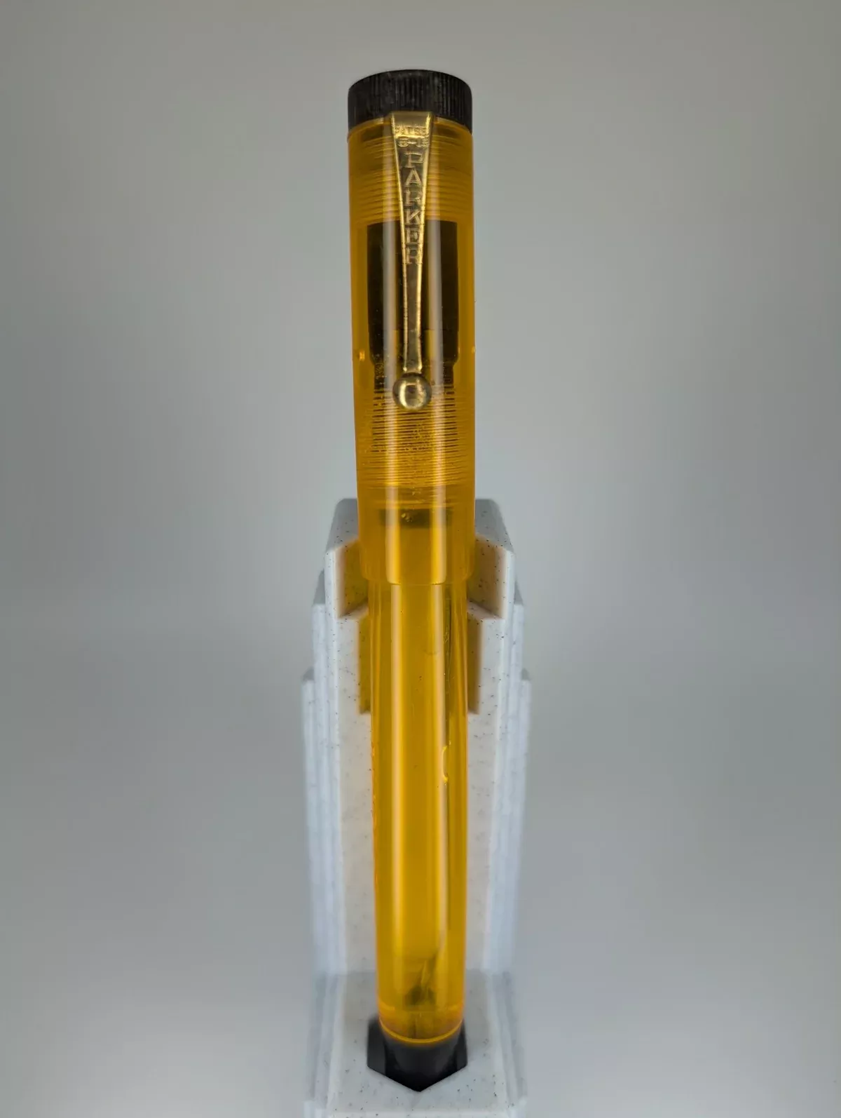 *Consignment* Parker x Brad Torelli Custom Senior Duofold Demonstrator Fountain Pen 14k