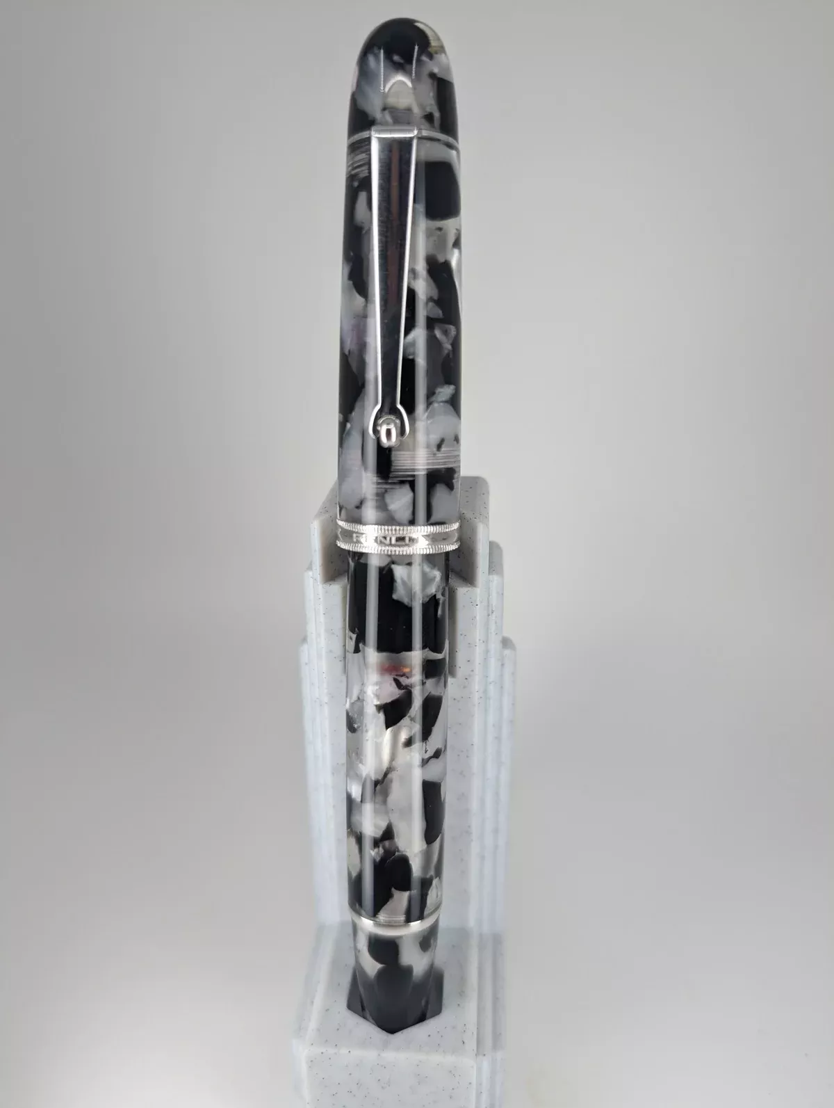 *Consignment* Penlux Masterpiece Grande Koi Black & White Fountain Pen Medium Nib