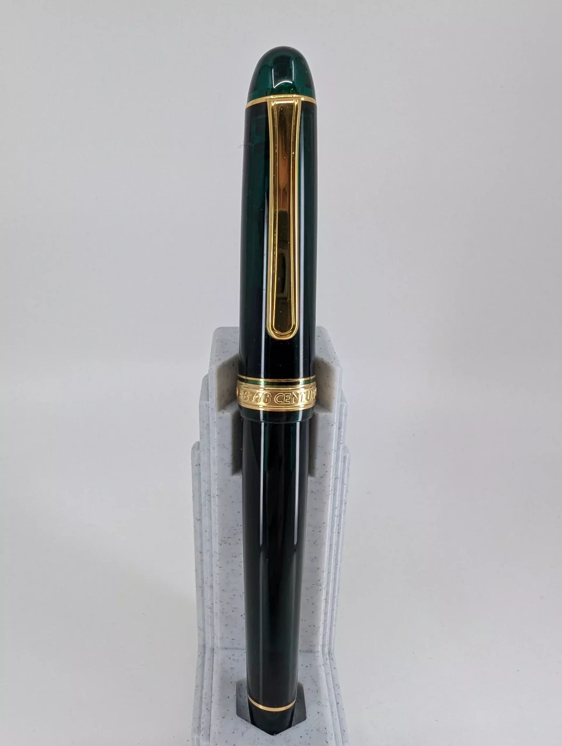 *Consignment* Platinum Century Green Fountain Pen 14k Gold Medium Nib