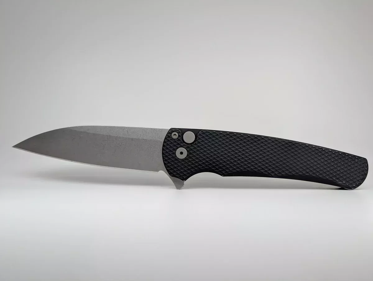 *Consignment* Protech Malibu Flipper Textured Handle Stonewash Magnacut Wharncliffe Blade