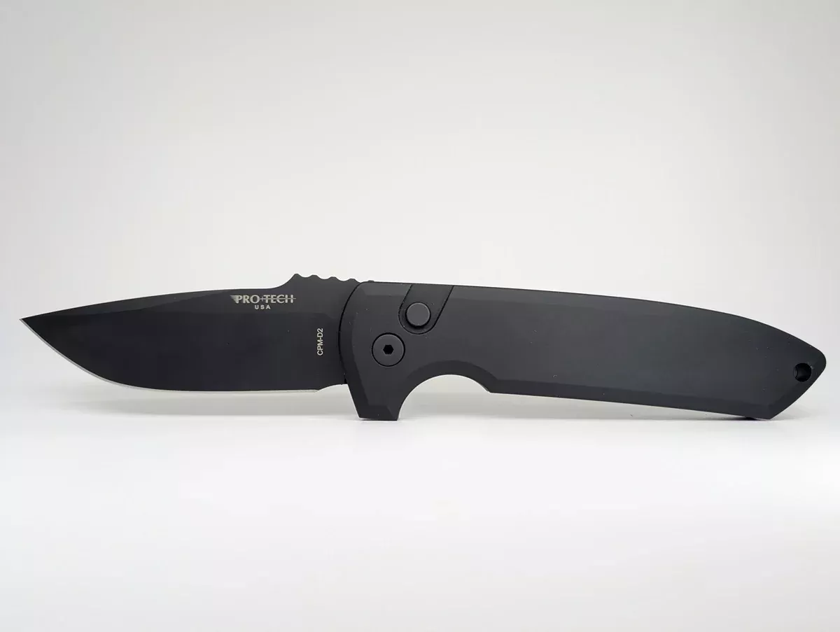 *Consignment* Protech Rockeye Black DLC D2 Auto Folding Knife