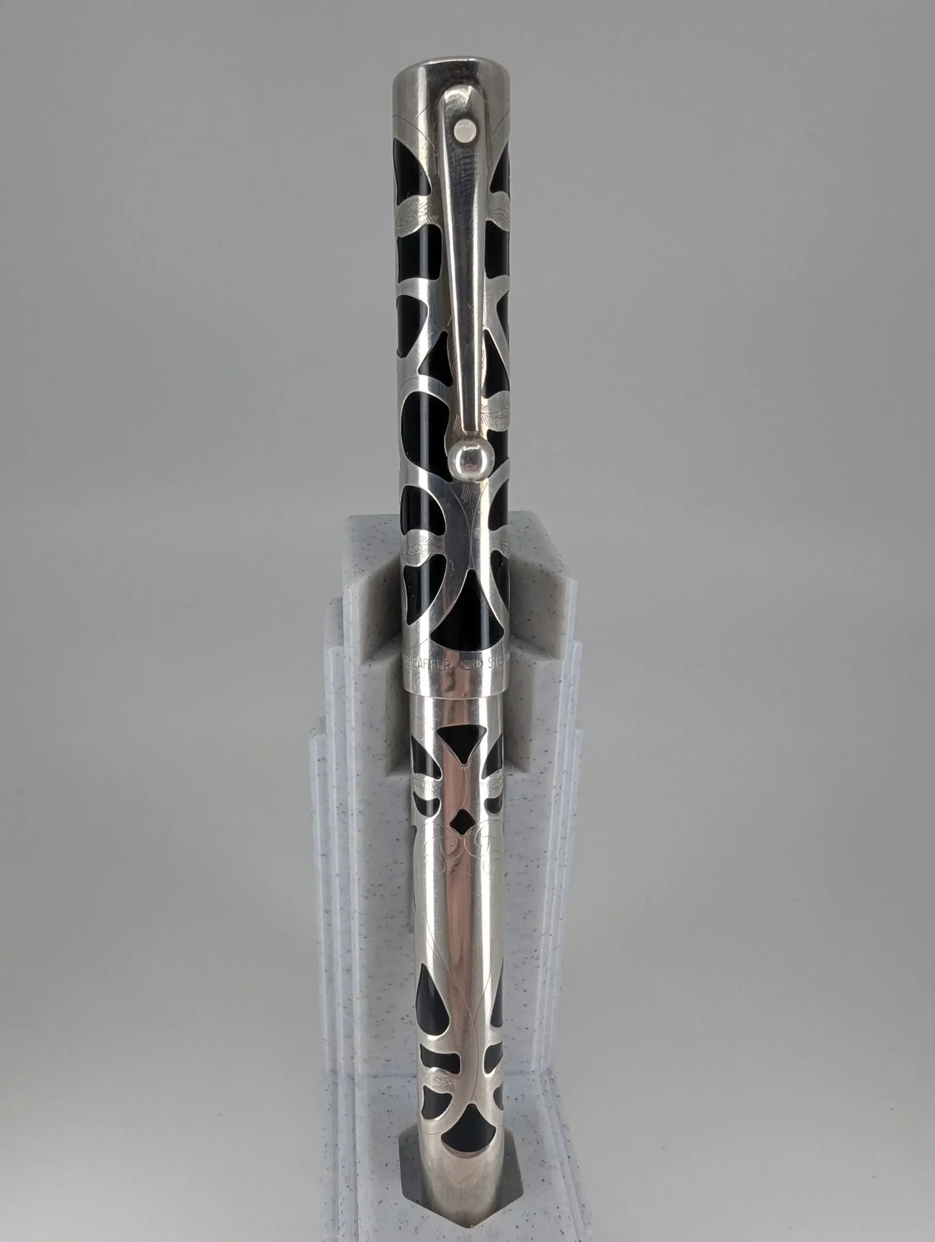 *Consignment* Sheaffer Nostalgia Sterling Silver Fountain Pen 18k Gold Fine Nib