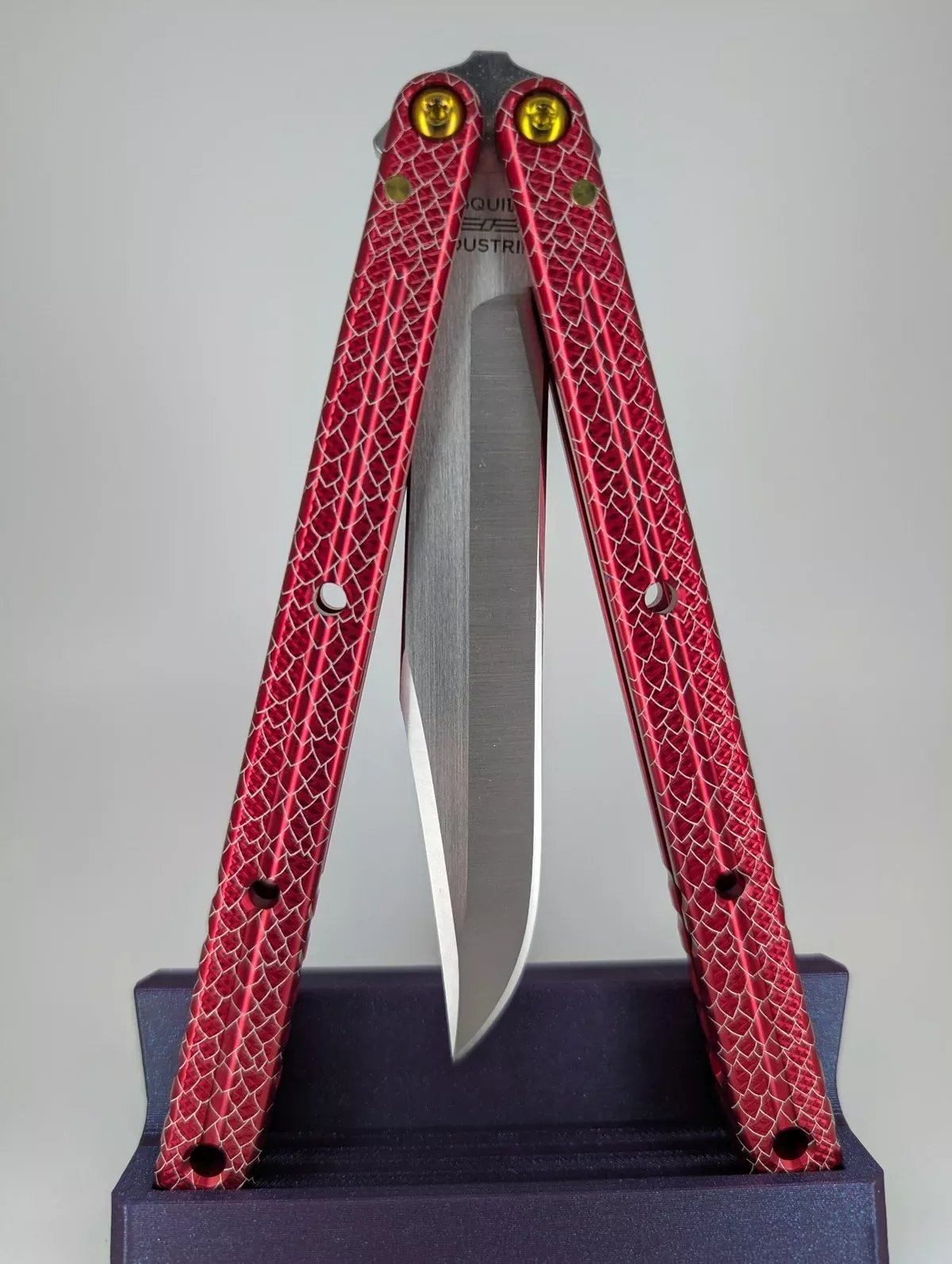 *Consignment* Squid Industries Krake Raken V3 Year of the Dragon Live Blade Balisong